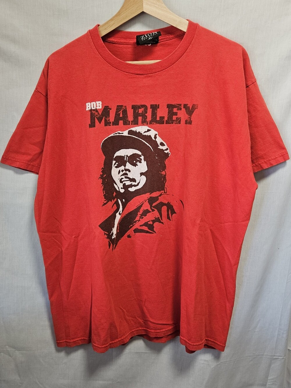 Red Bob Marley Zion Rootswear 'Freedom' Tee sz XL